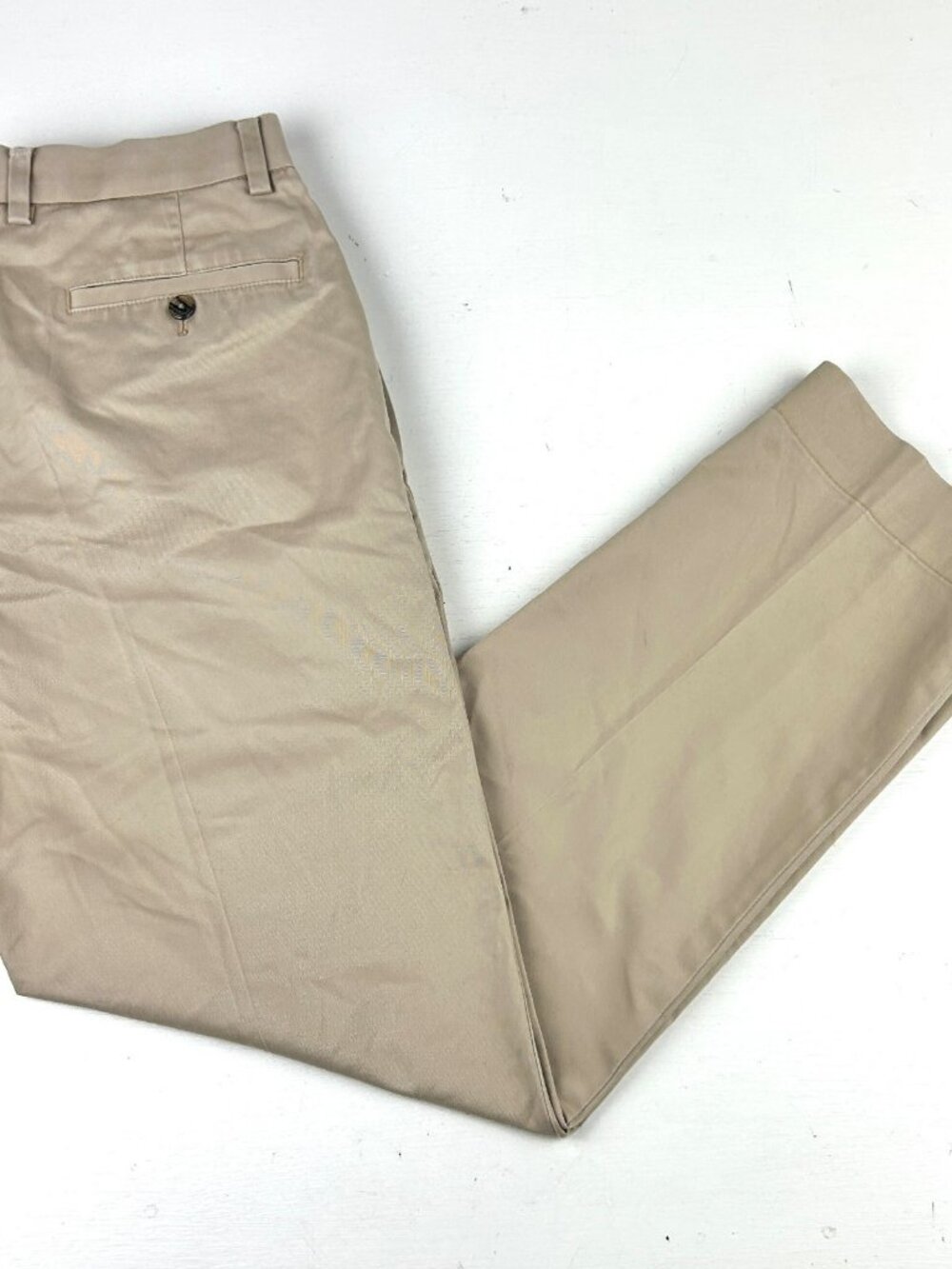 Brooks Brothers Advantage Chino Pants Men's 32x30 Khaki Lightweight Stretch
